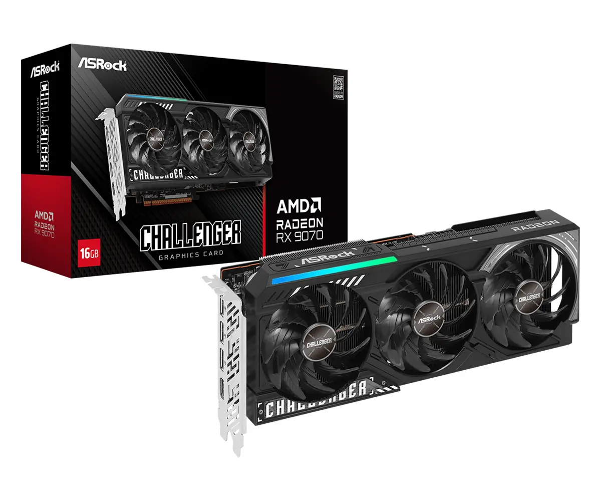 Видео карта ASROCK RADEON RX 9070 Challenger 16GB GDDR6 - image 5