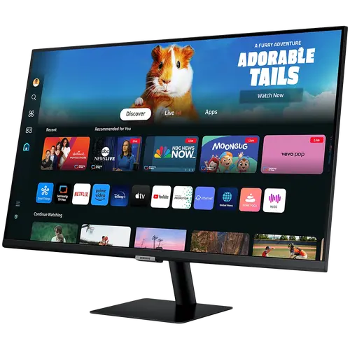 Monitor LED Samsung LS27DM500EUXDU M5 Smart, 27'' FHD FLAT 16:9 (1920x1080) VA 60Hz, 250 cd/2, 3000:1, 4ms (GTG), 178/178, 2xHDMI, 2xUSB-A, WiFi5, Bluetooth, Tizen OS, Remote, Tilt, VESA 100x100, 2Y - image 1