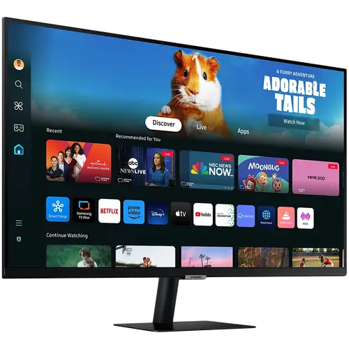 Monitor LED Samsung LS27DM500EUXDU M5 Smart, 27'' FHD FLAT 16:9 (1920x1080) VA 60Hz, 250 cd/2, 3000:1, 4ms (GTG), 178/178, 2xHDMI, 2xUSB-A, WiFi5, Bluetooth, Tizen OS, Remote, Tilt, VESA 100x100, 2Y - image 2