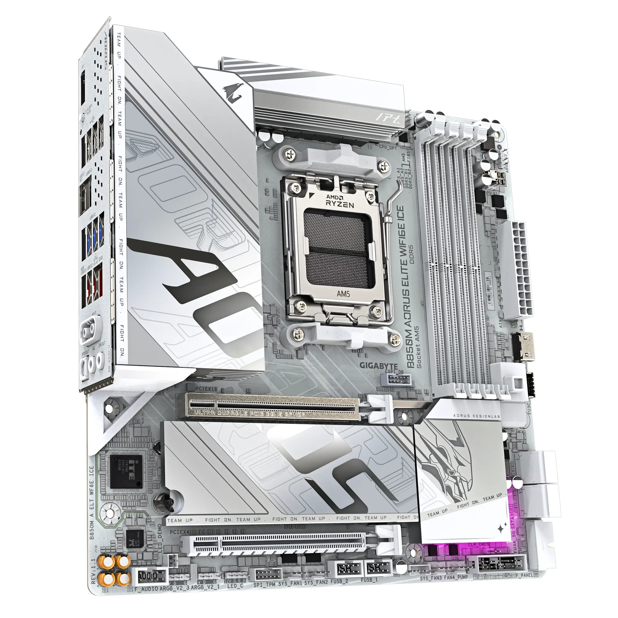 Дънна платка GIGABYTE B850M AORUS ELITE WIF6E ICE socket AM5 - image 1