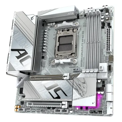 Дънна платка GIGABYTE B850M AORUS ELITE WIF6E ICE socket AM5 - image 2