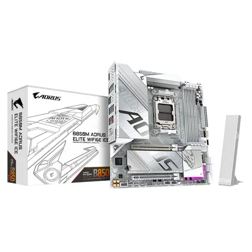 Дънна платка GIGABYTE B850M AORUS ELITE WIF6E ICE socket AM5 - image 4