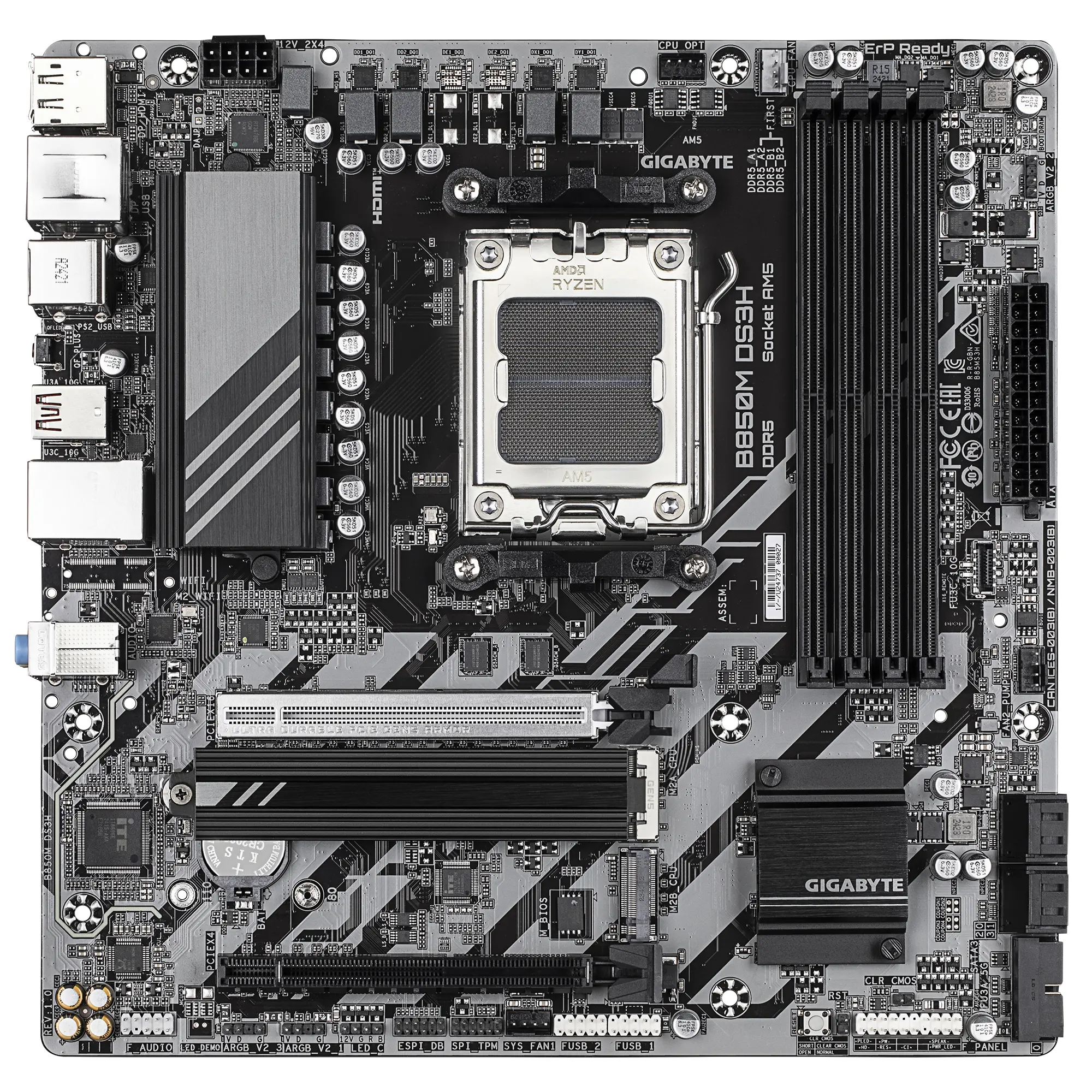 Placă de bază GIGABYTE B850M DS3H socket AM5