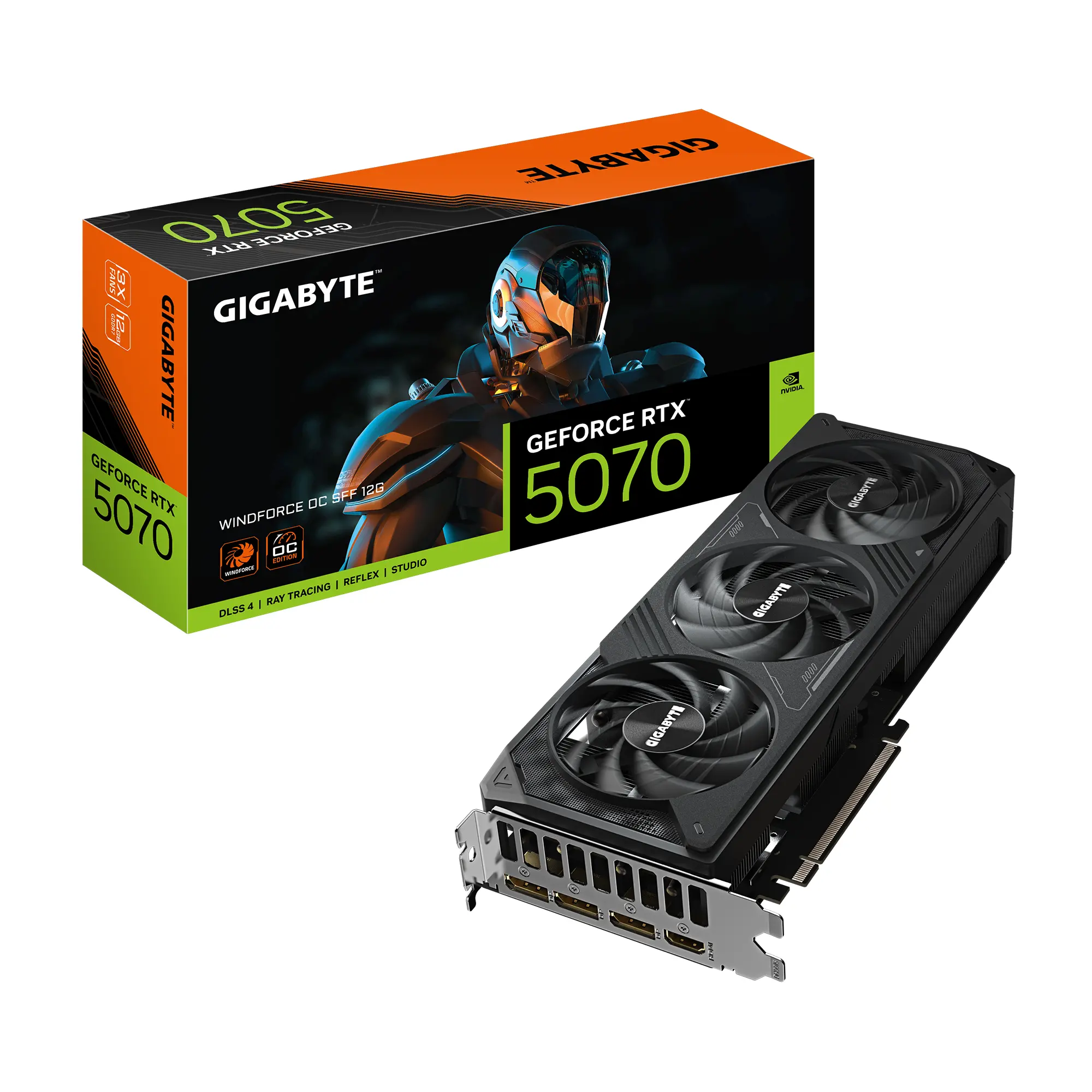 Видео карта GIGABYTE RTX 5070 WINDFORCE OC SFF 12GB GDDR7 - image 8