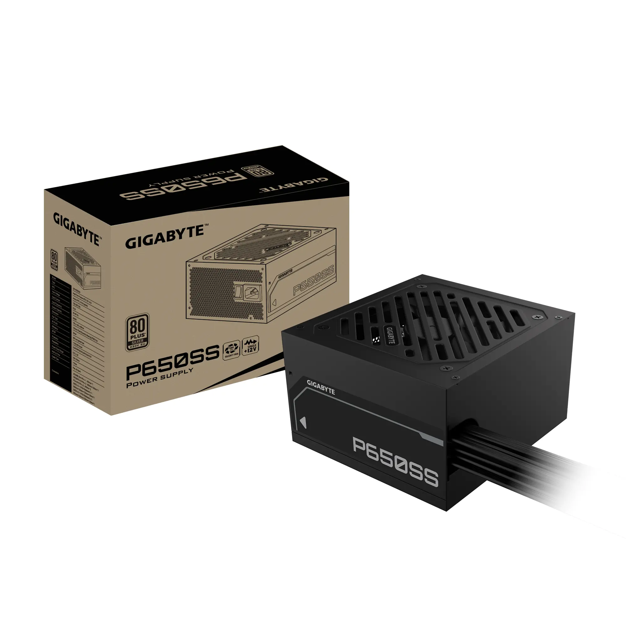 Захранващ блок Gigabyte P650SS 650W 80+ Silver - image 6