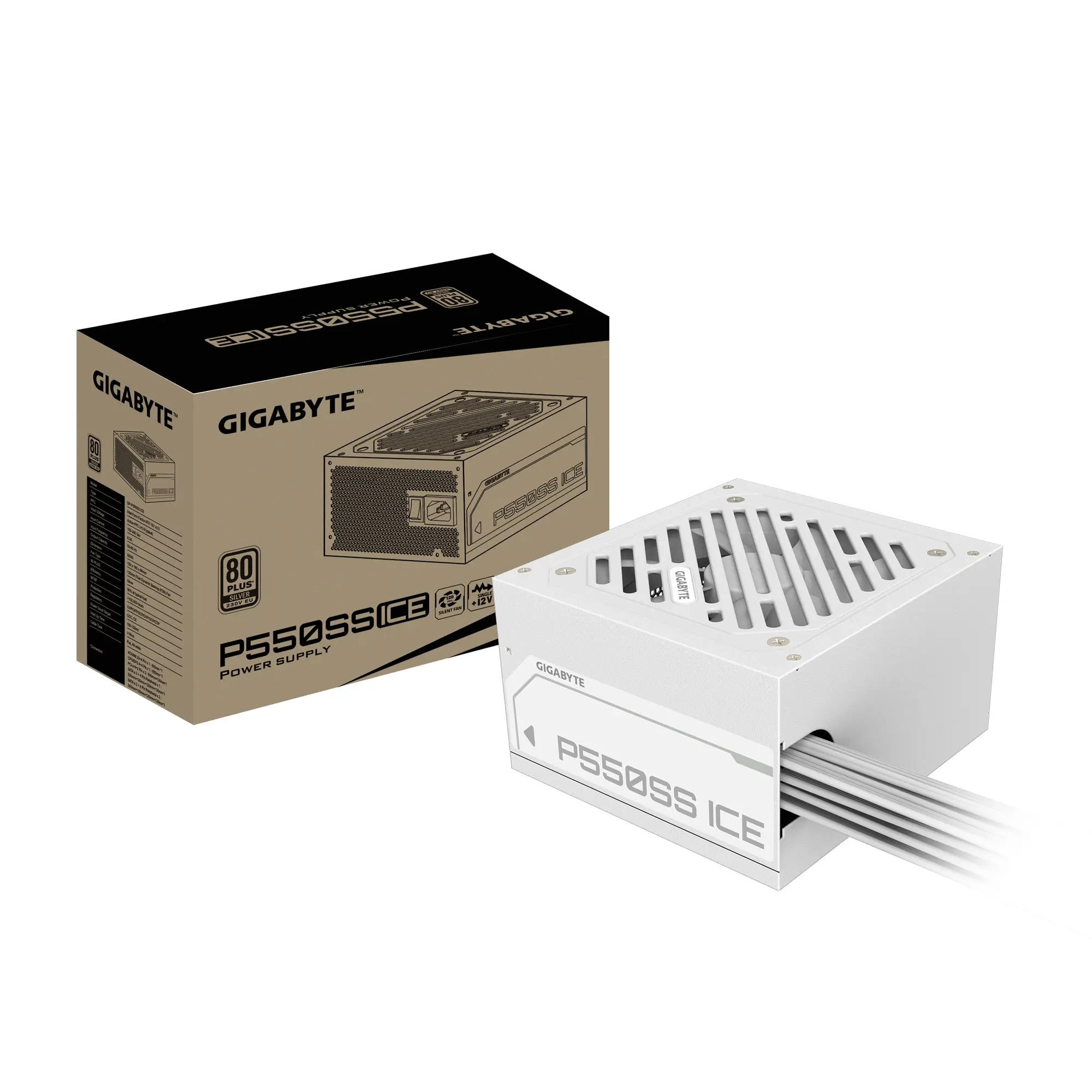 Захранващ блок Gigabyte P550SS ICE 550W 80+ Silver - image 6
