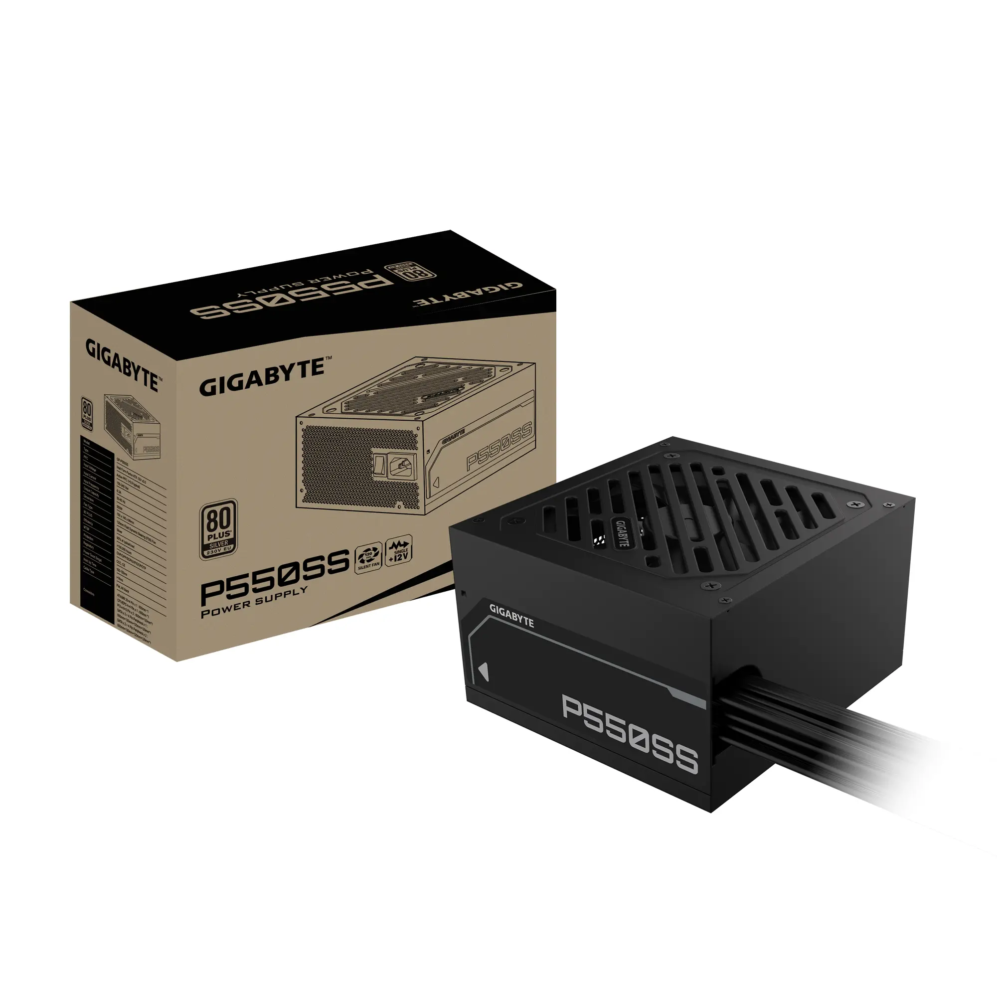 Захранващ блок Gigabyte P550SS 550W 80+ Silver - image 6