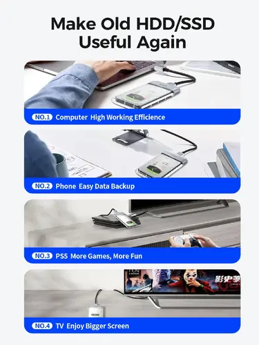 Orico външна кутия за диск Storage - Case - 2.5 inch 5Gbps USB-C Transparent - TX25C3-GY-BP - image 14