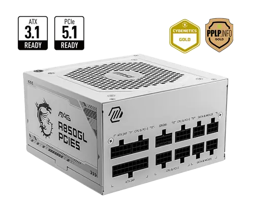Захранване, PSU MSI MAG A850GL PCIE5 WHITE