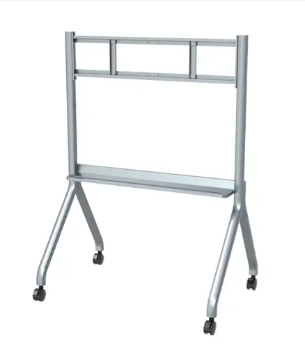 Стойка, Hisense Mobile cart 65"- 86"; Max Load 80kg,Height adjustable with 3 levels, Silver gray (bracket) + Black (Hanging plate & caster)