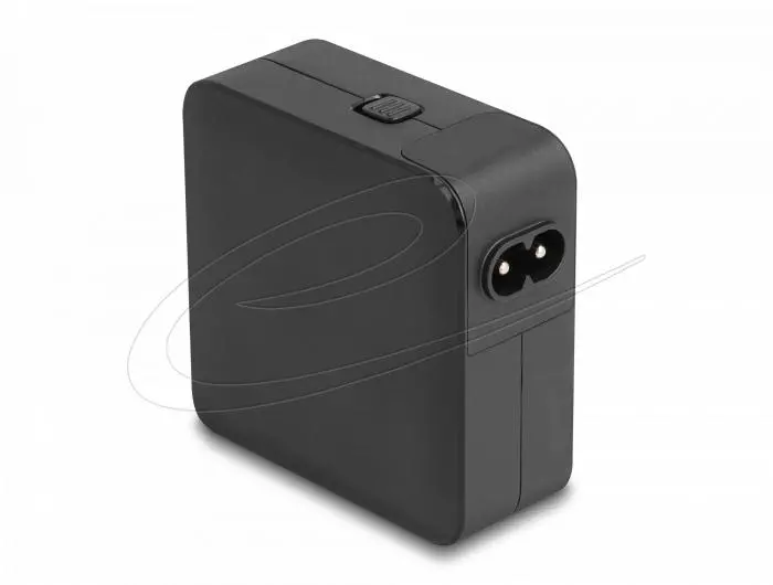 Delock Зарядно устройство GaN, 2 x USB-C, PD 65 W, адаптер за EU / US / UK - image 1