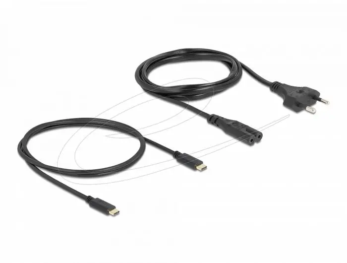 Delock Зарядно устройство GaN, 2 x USB-C, PD 65 W, адаптер за EU / US / UK - image 2