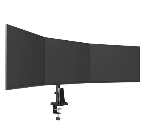 Стойка, Neomounts Nero Triple Flat Screen Desk Mount (phone holder+Quick-fix clamp/grommet) - image 12