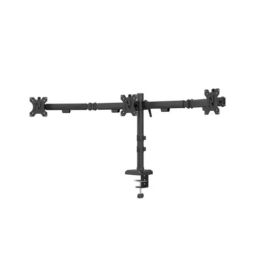 Suport, Neomounts Nero Triple Flat Screen Desk Mount (suport pentru telefon + clemă Quick-fix/inel pentru cabluri) - 2