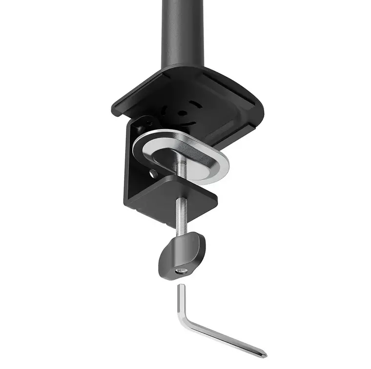 Стойка, Neomounts Nero Triple Flat Screen Desk Mount (phone holder+Quick-fix clamp/grommet) - image 4