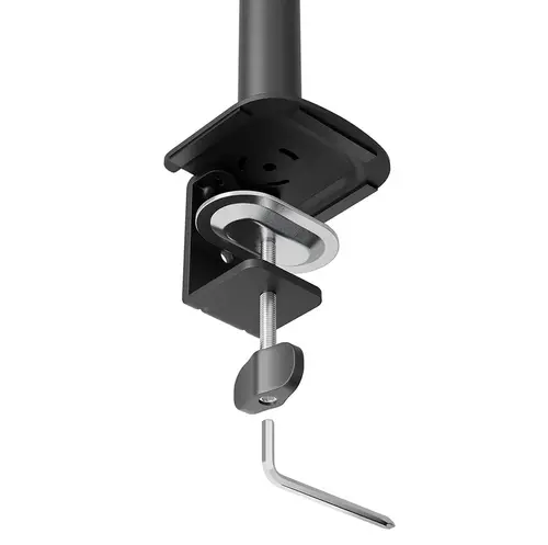 Стойка, Neomounts Nero Triple Flat Screen Desk Mount (phone holder+Quick-fix clamp/grommet) - image 4