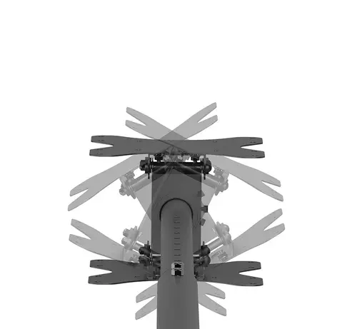 Стойка, Neomounts Back-to-Back Screen Ceiling Mount (Height: 106-156 cm) - image 6