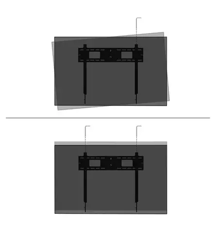 Стойка, Neomounts Level-750 Wall Mount (XL, 100 kg, tiltable, tilt guard, connectable, VESA 800x600) - image 10