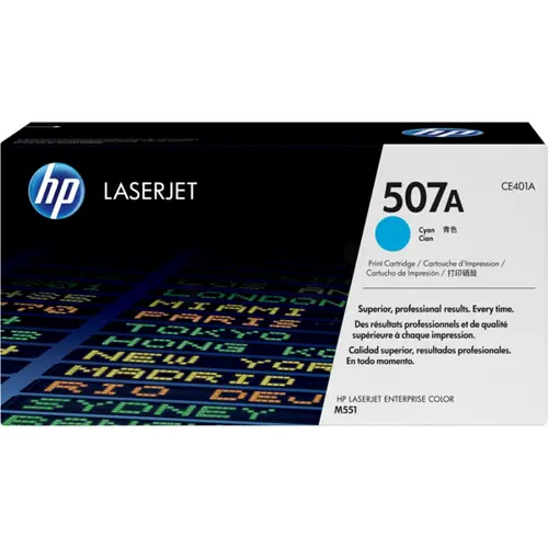 КАСЕТА ЗА HP Color Laserjet Enterprise 500 M551 -  Cyan - /507A/ - PN CE401A