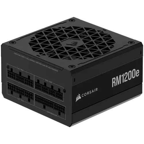 Corsair 2025 RMe Series, RM1200e, 1200 Watt, ATX 3.1, PCIe 5.1, Cybenetics GOLD Certified, Fully Modular Power Supply