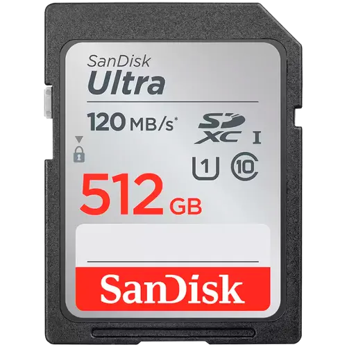SANDISK Ultra 512GB SDXC Memory Card 150MB/s