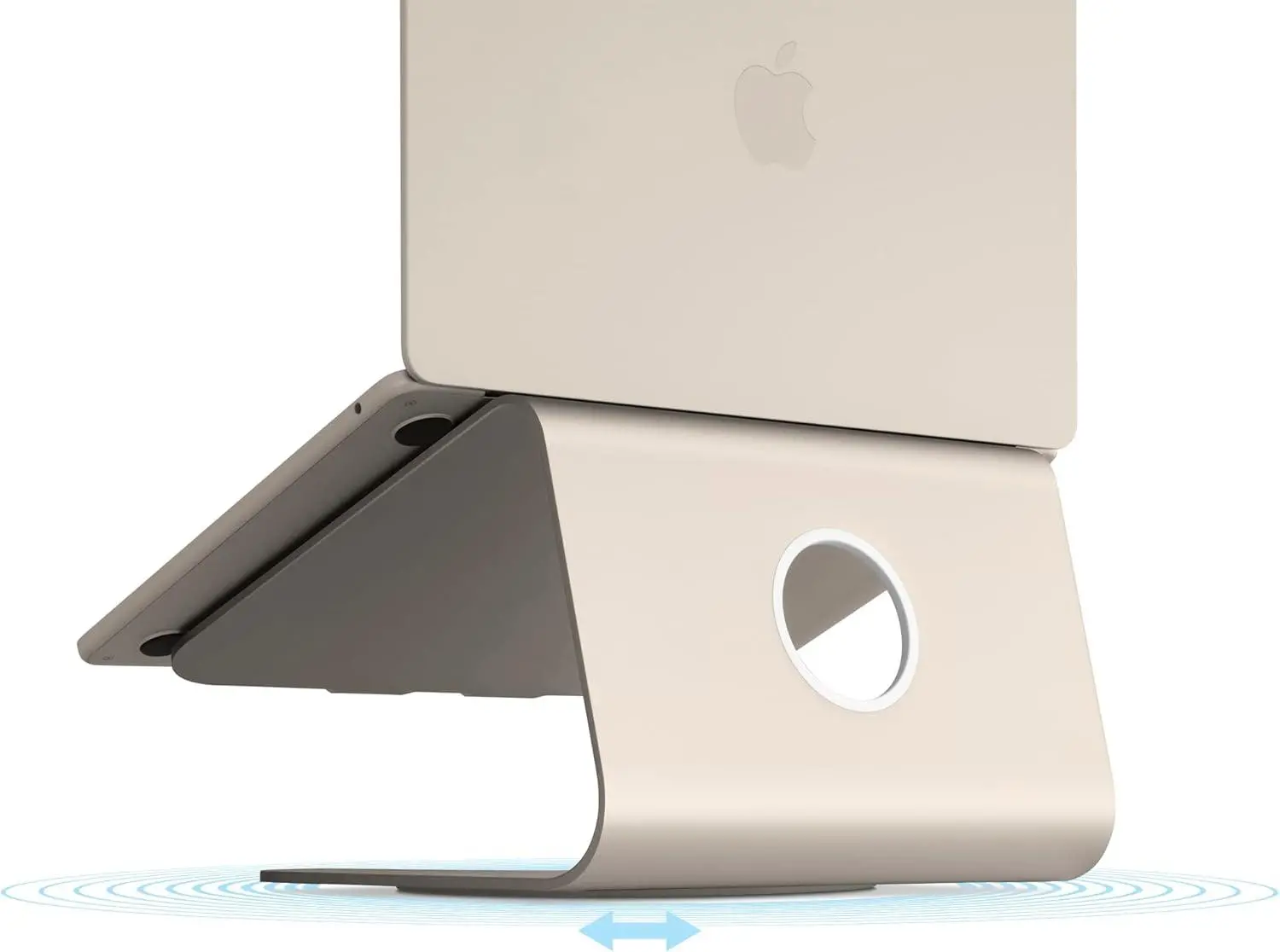 Поставка за лаптоп Rain Design mStand360 with Swivel Base - Starlight - image 1