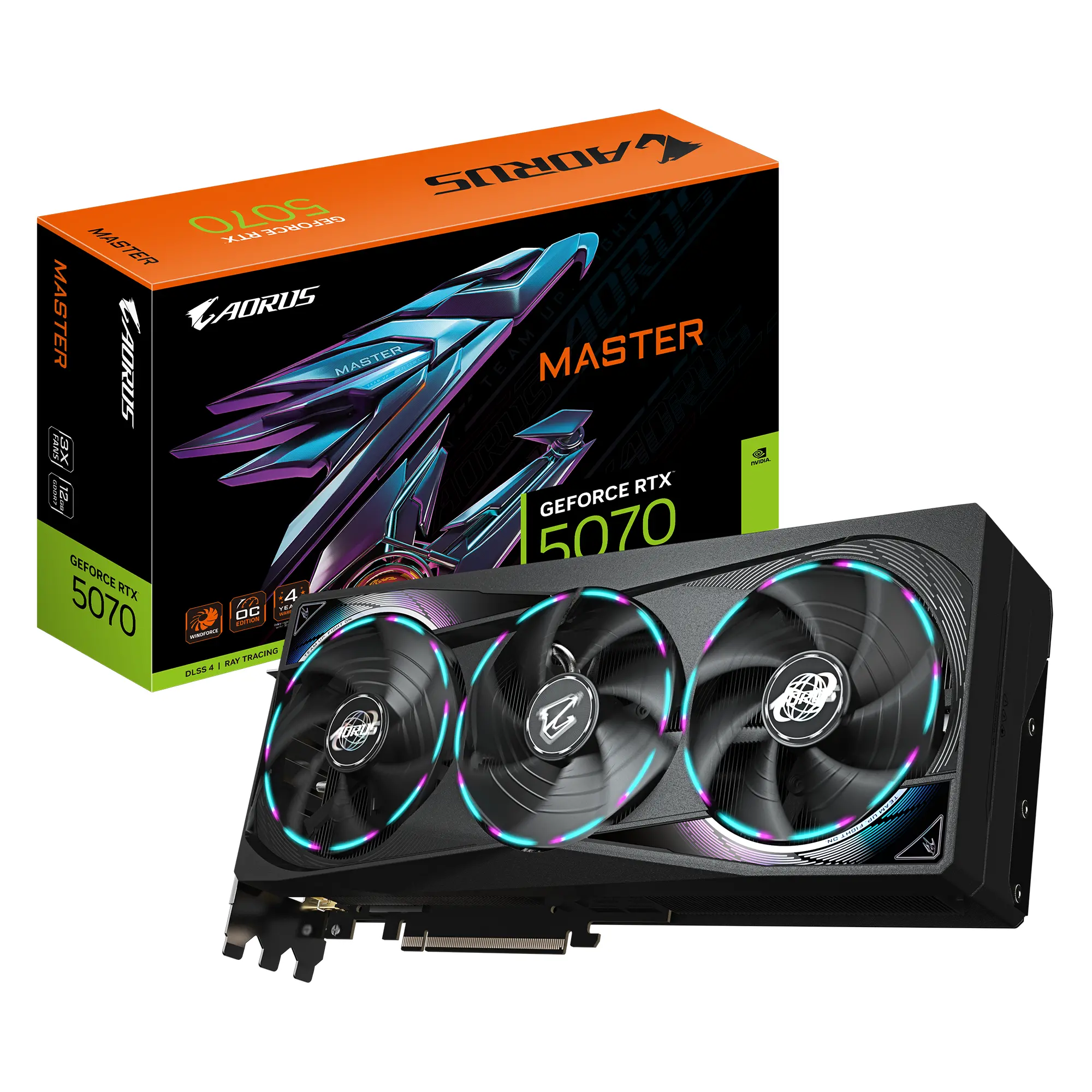 Видео карта GIGABYTE AORUS RTX 5070 MASTER 12GB GDDR7 - image 8