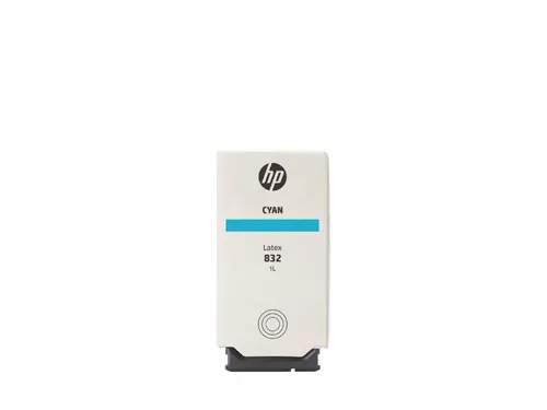HP 832 1L Cyan Latex Ink Cartridge - image 1