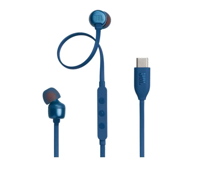 Слушалки, JBL T310C BLU USB-C In-ear headphones
