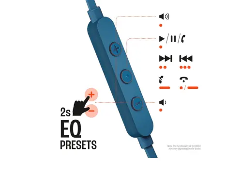 Слушалки, JBL T310C BLU USB-C In-ear headphones - image 2