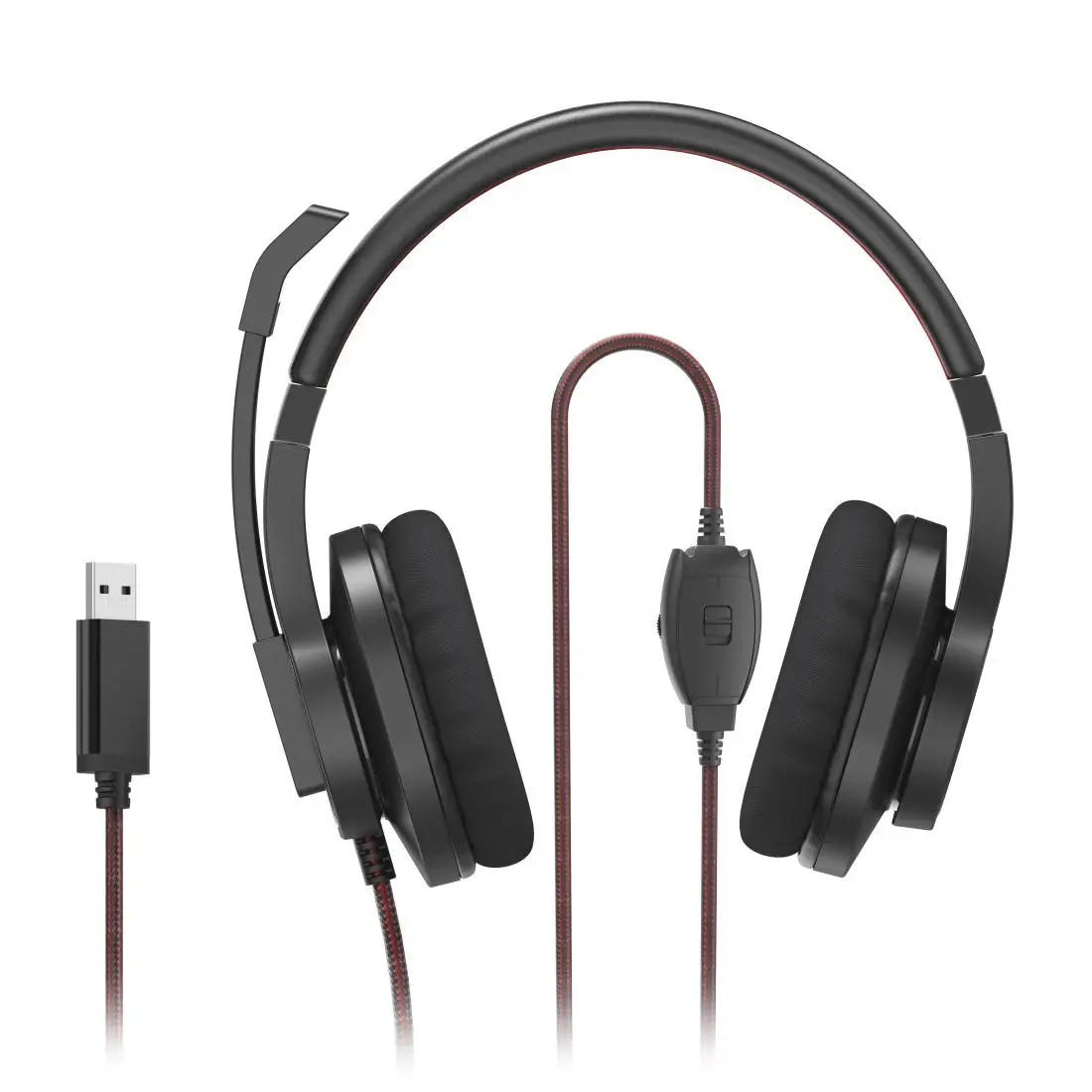 HAMA Слушалки с микрофон HS-USB400 V2, черно - image 2