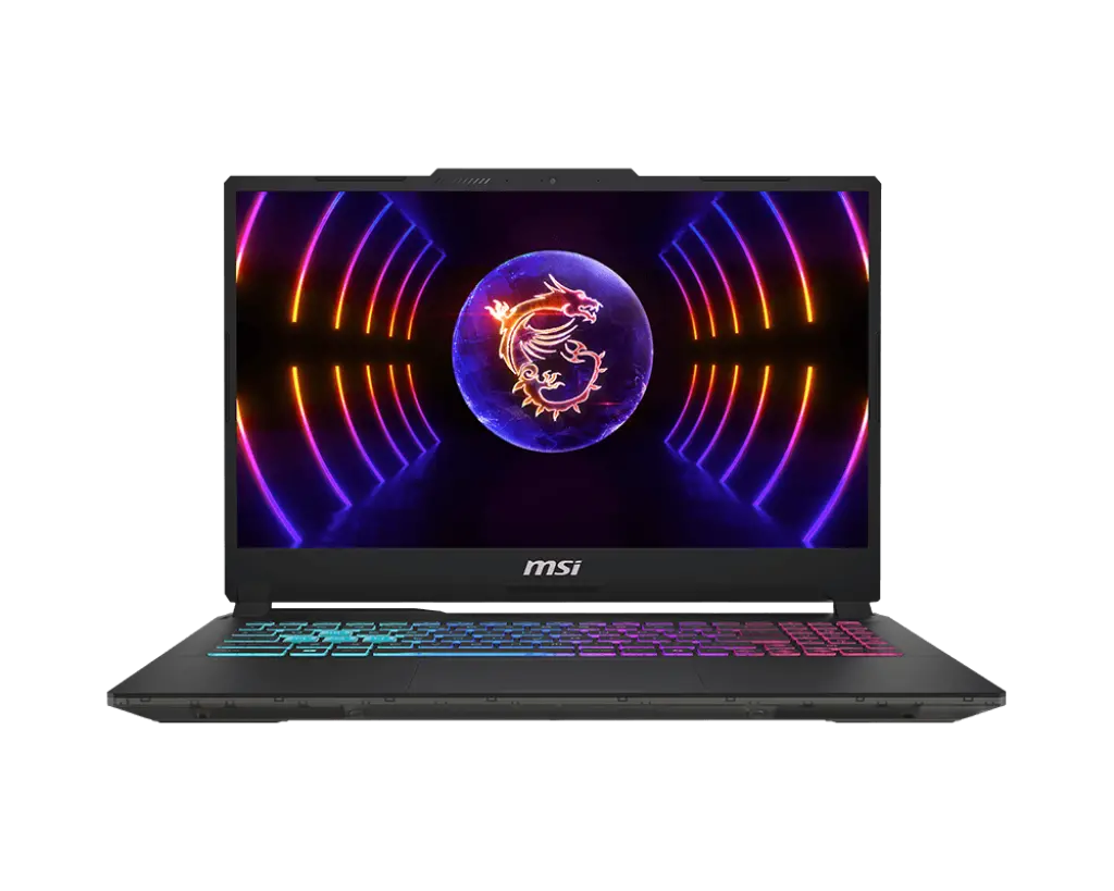 Лаптоп, MSI Cyborg 15 A13VEK, i7-13620H (10C/16T, up to 4.90GHz, 24 MB), GeForce RTX 4050 6GB GDDR6 194 AI TOPS, 15.6" FHD (1920x1080), 144Hz, IPS-Level, 16GB RAM 2x8 (5200)MHz, 512GB PCIe Gen4x4 SSD, WiFi 6E, BT5.3, 4-Zone RGB Kbd, NO OS, 53.5 Whrs, 1.98 kg - image 1