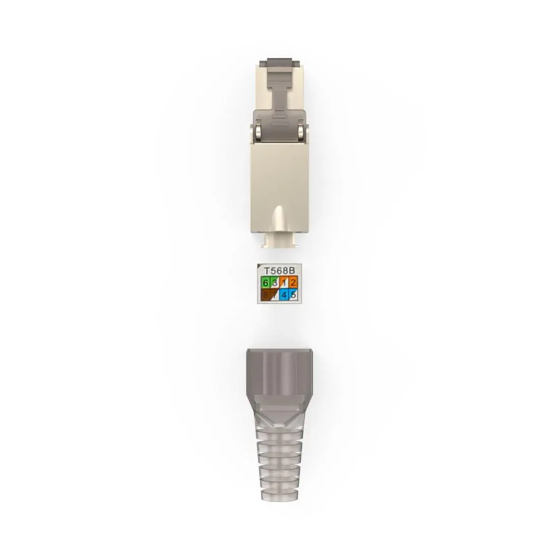 HAMA Комплект мрежови конектори, CAT 6a, 10 Gbit/s, екраниран, инсталиране без инструменти, 5 бр - image 5