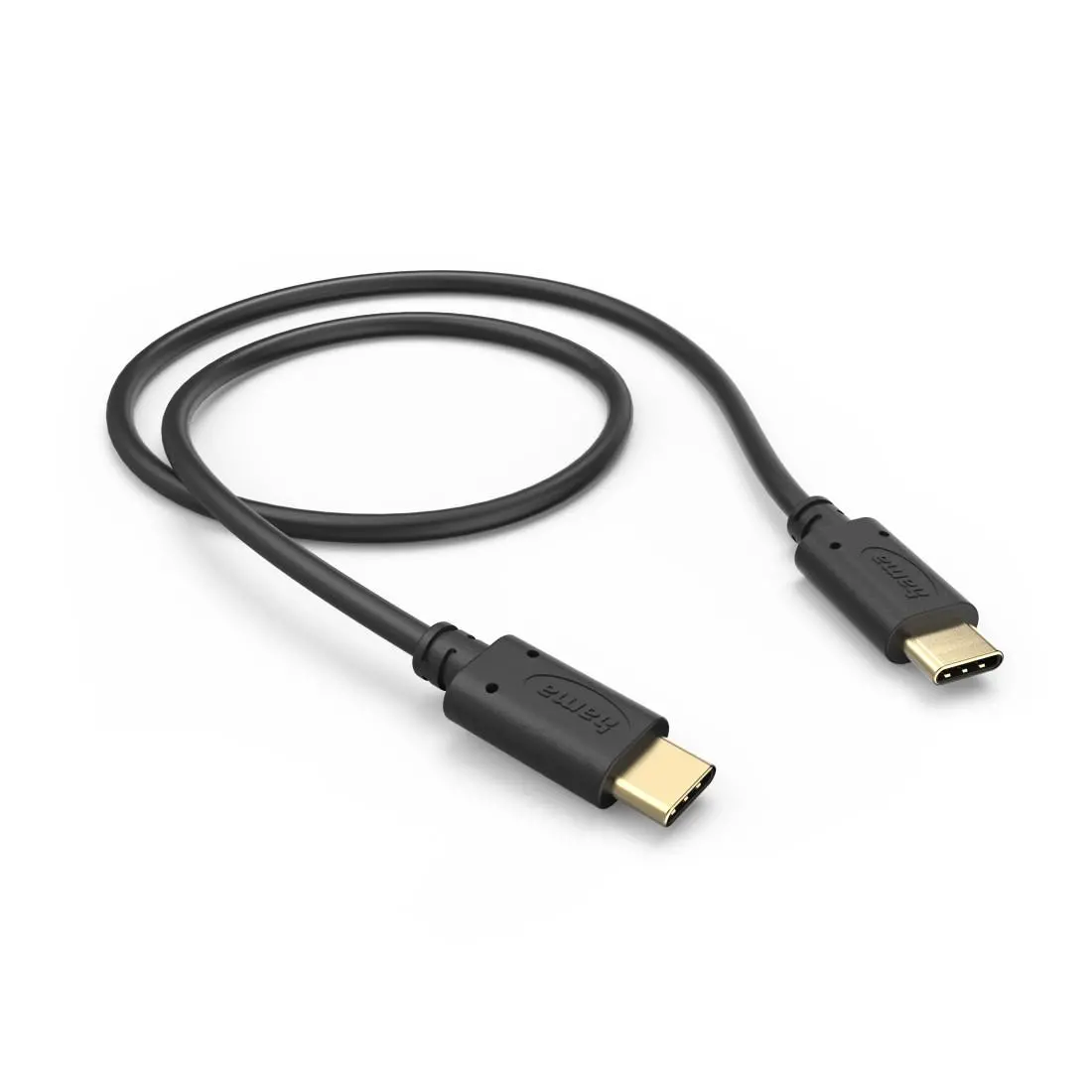 HAMA Кабел за зареждане, USB-C - USB-C, 0,5 м, черен - image 1