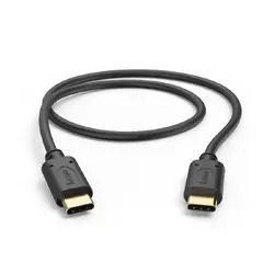 HAMA Кабел за зареждане, USB-C - USB-C, 0,5 м, черен