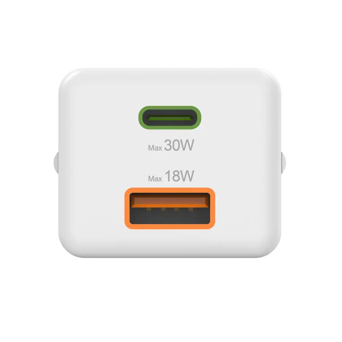 HAMA Бързо мини Gan зарядно, 30 W, 1x USB-C, 1x USB-A, PD, бял - image 13