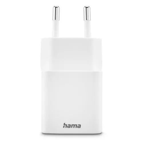HAMA Бързо мини зарядно, 30 W, 1x USB-C, 1x USB-A, PD, бял - 4