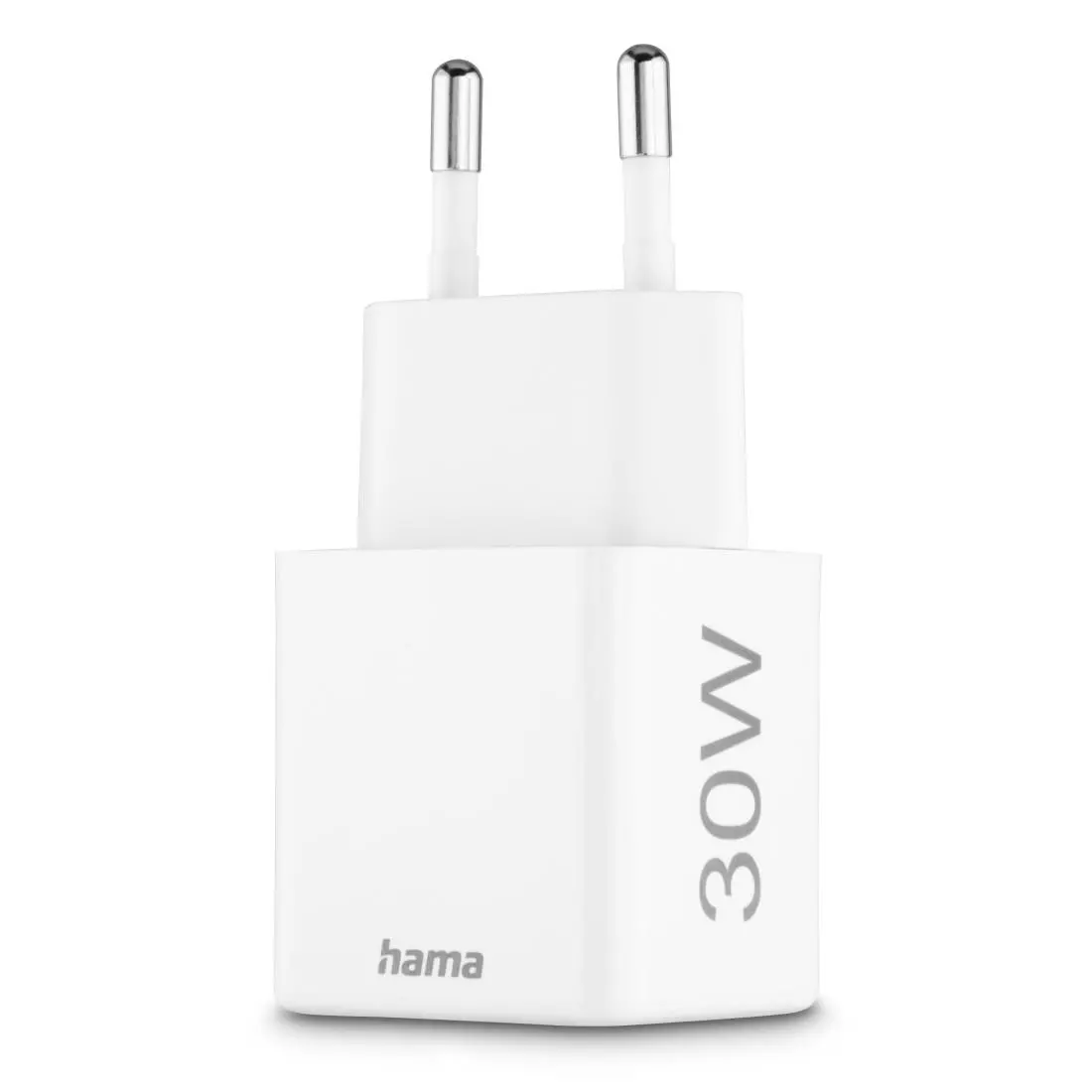 HAMA Бързо мини Gan зарядно, 30 W, 1x USB-C, 1x USB-A, PD, бял - image 4