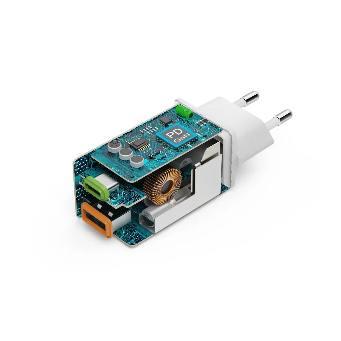 HAMA Бързо мини зарядно, 45 W, 1x USB-C - 1x USB-A, PD, бяло - image 14