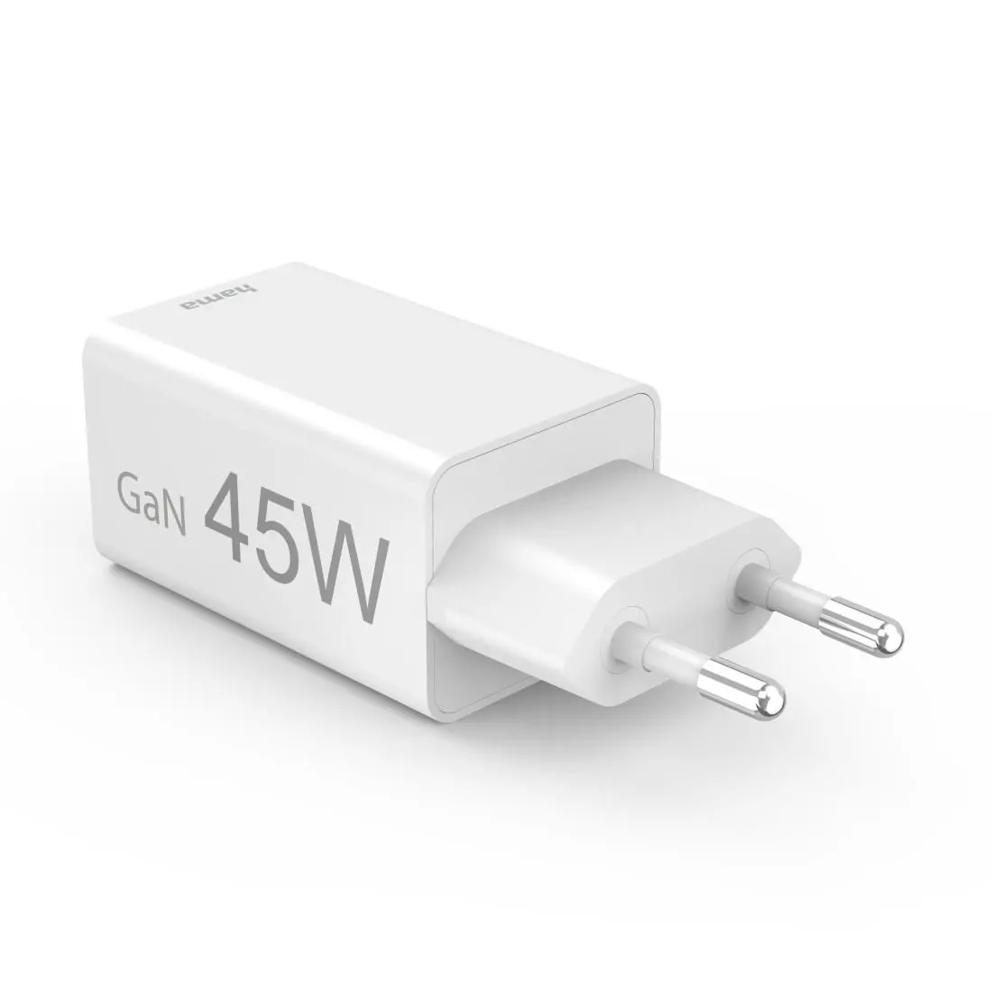 HAMA Бързо мини зарядно, 45 W, 1x USB-C - 1x USB-A, PD, бяло - image 2
