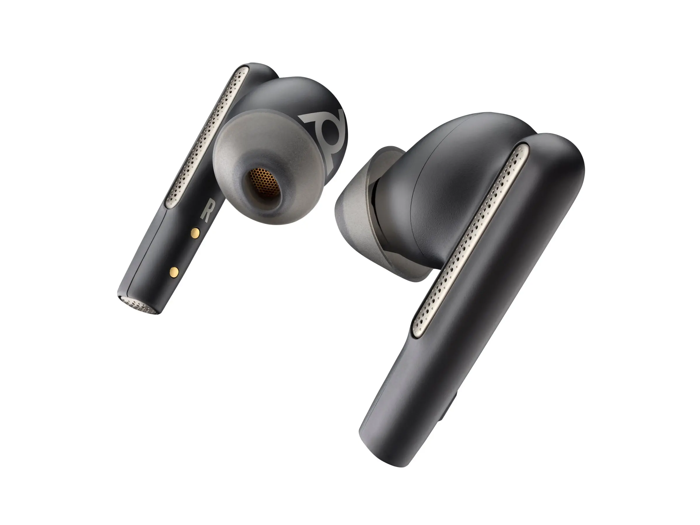 HP Poly Voyager Free 60 UC M Carbon Black Earbuds +BT700 USB-C Adapter +Basic Charge Case - image 2