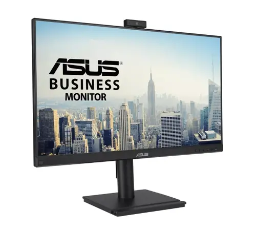 Монитор, Asus BE279QFK Video Conferencing Monitor ,27", Full HD, IPS, 100Hz, Frameless, Full HD Webcam, Mic Array, Stereo Speakers, Height Adjustable, Ergonomic Design, HDMI, Eye Care, Low Blue Light, Flicker Free, Wall Mountable, Sustainability,Black - image 3