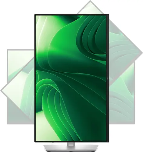 Монитор, Dell P2425DE, 23.8" WQHD LED, IPS Anti-Glare, 5ms, 100 Hz, 1500:1, 350 cd/m2, 2560x1440, 99% sRGB, USB-C, 3x USB 5Gbps Type-A, HDMI, Display Port, Power Delivery 90w, Height Adjustable, Pivot, Swivel, Tilt, Black - image 7