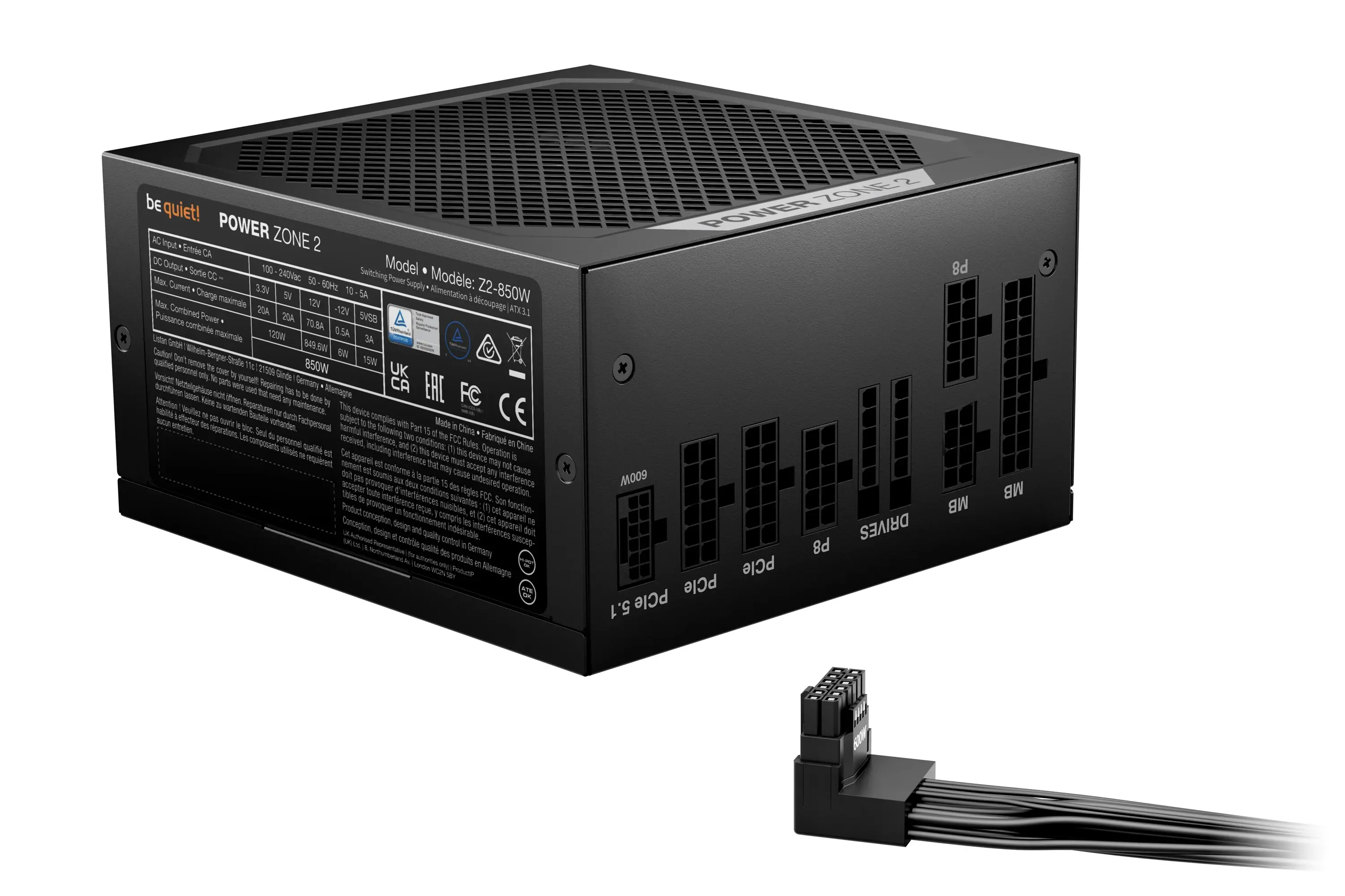 be quiet! захранване PSU ATX 3.1 Platinum - POWER ZONE 2 850W - image 1