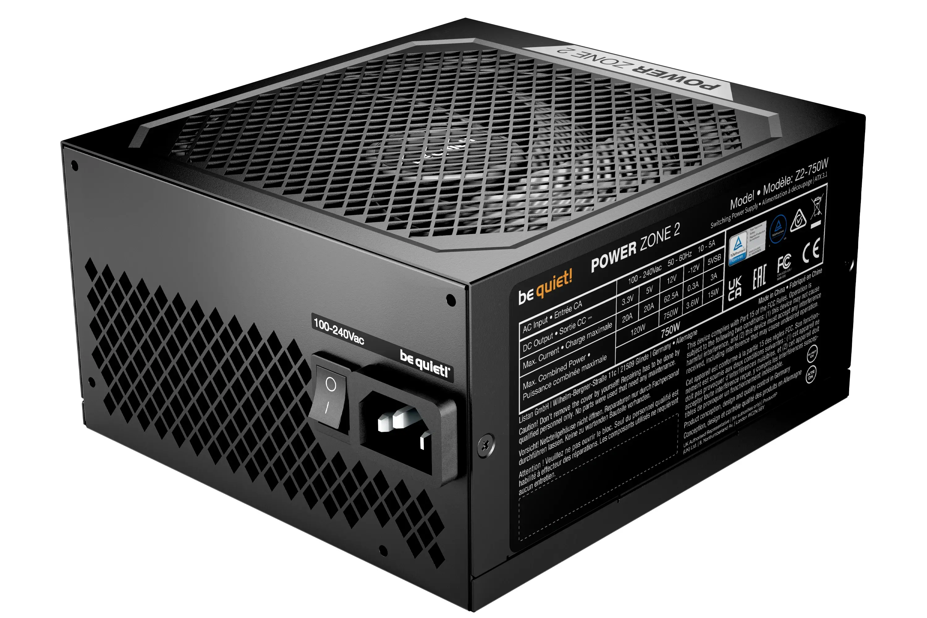 be quiet! захранване PSU ATX 3.1 Platinum - POWER ZONE 2 750W - image 2