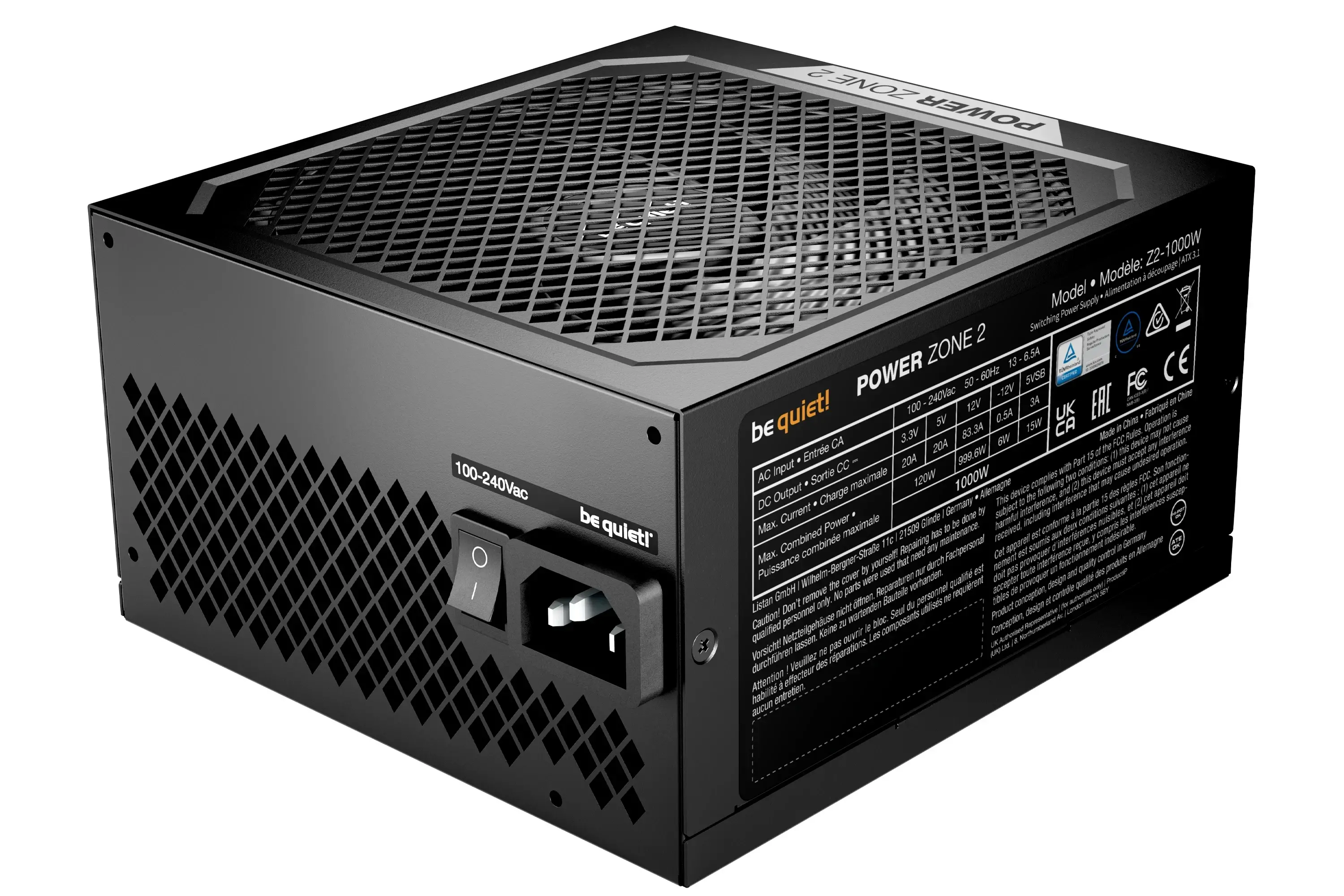 be quiet! захранване PSU ATX 3.1 Platinum - POWER ZONE 2 1000W - image 2