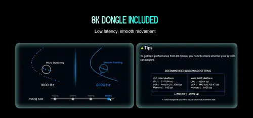 Lamzu професионална геймърска мишка MAYA X 8K - Wireless Gaming Mouse - Aimlabs Edition - image 10