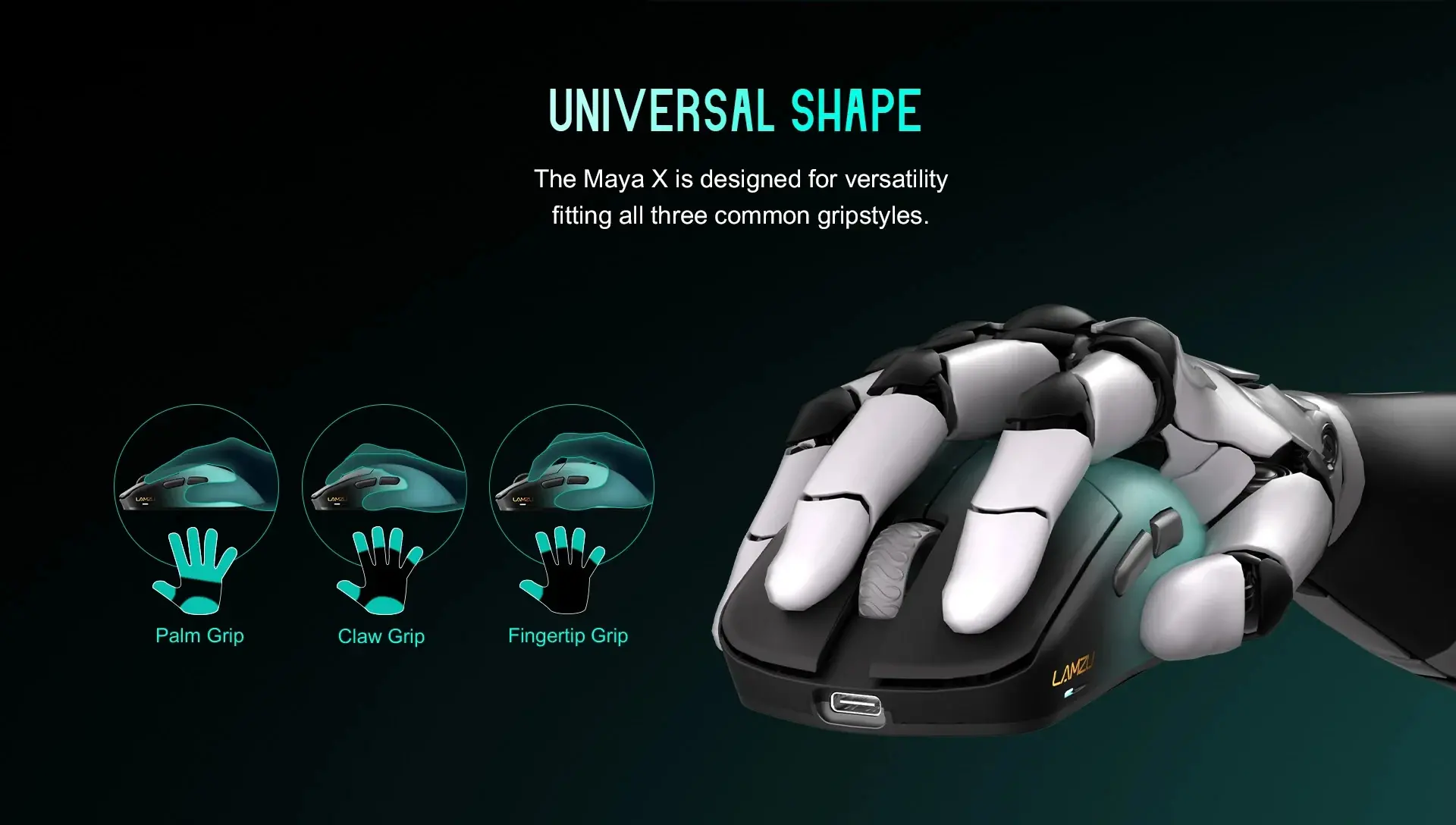 Lamzu професионална геймърска мишка MAYA X 8K - Wireless Gaming Mouse - Aimlabs Edition - image 18
