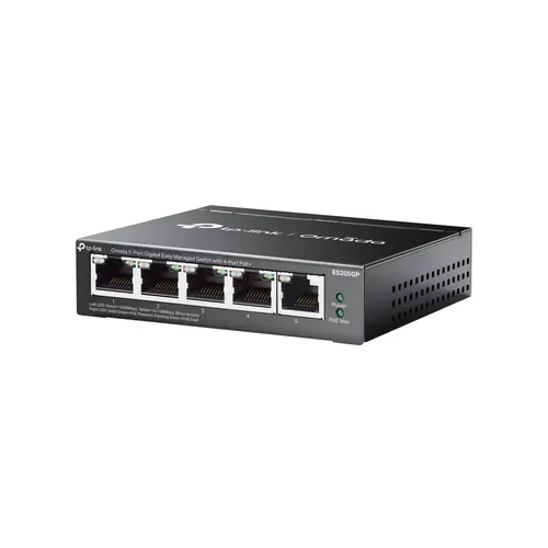 Omada 5-Port Gigabit Easy Managed Switch with 4-Port PoE+ 4× Gigabit PoE+ Ports, 1× Gigabit Non-PoE Ports 802.3at/af, 65 W PoE Power, Desktop Steel Case and Fanless Integration with Omada SDN Controller - image 2