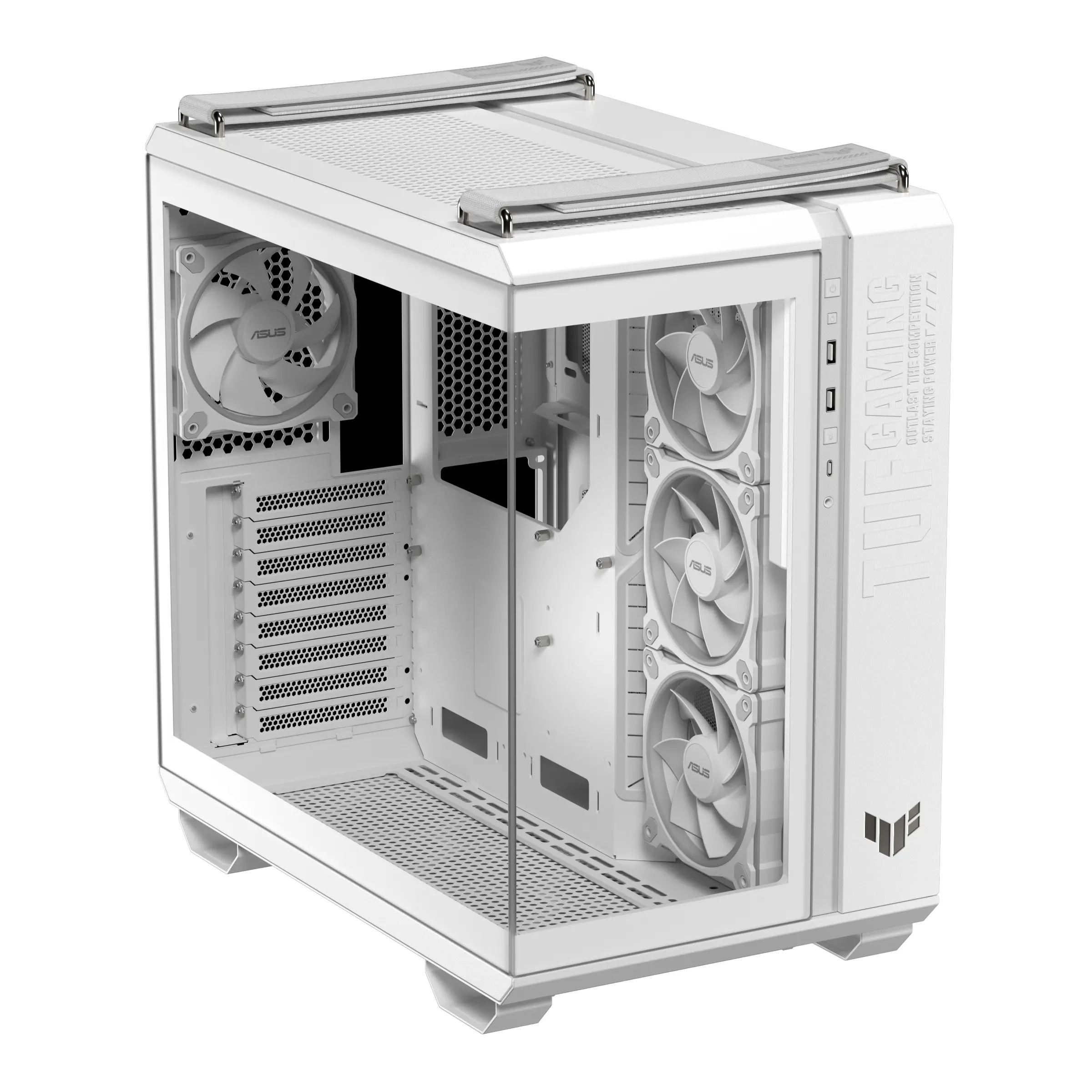 Кутия за компютър, Asus TUF Gaming GT502 Horizon TG White - image 7